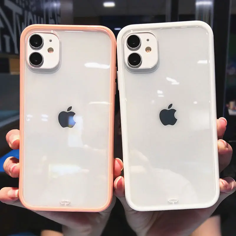 Shockproof Square Bumper Phone Case For iPhone 11 11Pro Max XR XS Max X 7 8 Plus 11Pro SE2020 Transparent Candy Color Back Cover
Shockproof Square Bumper Phone Case For iPhone 11 11Pro Max XR XS Max X 7 8 Plus 11Pro SE2020 Transparent Candy Color Back Cover