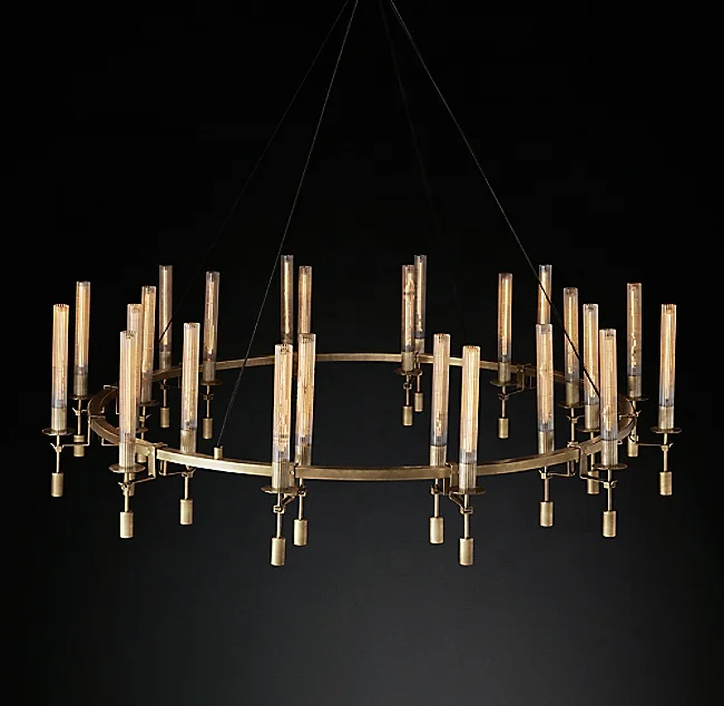 Luxury Hotel Decoration Crystal Ceiling Hanging Lamp Modern Vintage Pendant Lightings Fontanelle Round Chandelier 70" CZ2823R/24, Burnished brass
Luxury Hotel Decoration Crystal Ceiling Hanging Lamp Modern Vintage Pendant Lightings Fontanelle Round Chandelier 70" CZ2823R/24, Burnished brass