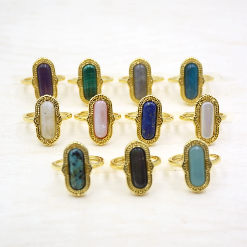 Hot Sale Adjustable Bar Hexagon Shape Initial Ring Natural Genuine Jewelry Gemstone Bezel Gold Rings Design for Women
Hot Sale Adjustable Bar Hexagon Shape Initial Ring Natural Genuine Jewelry Gemstone Bezel Gold Rings Design for Women
