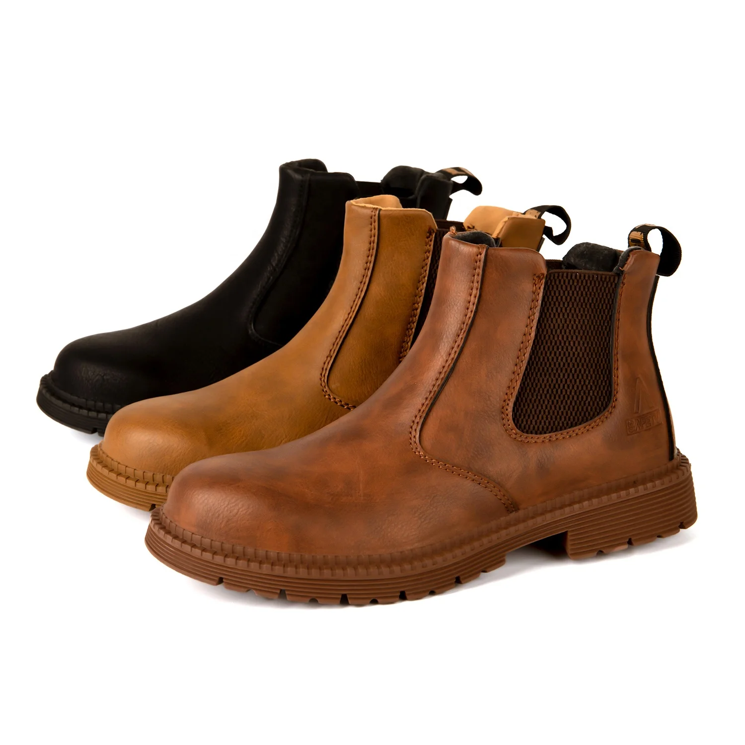 Dropshipping waterproof woodland chelsea fashionable ppe rubber leather secor shoes men steel toe work boots safety without lace
Dropshipping waterproof woodland chelsea fashionable ppe rubber leather secor shoes men steel toe work boots safety without lace