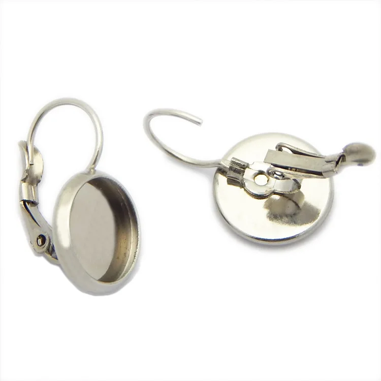100pcs stainless steel French Lever Back Earrings Base Fit 6-16mm Glass cabochons Earring Blank Supplies for Jewelry, Silver
100pcs stainless steel French Lever Back Earrings Base Fit 6-16mm Glass cabochons Earring Blank Supplies for Jewelry, Silver