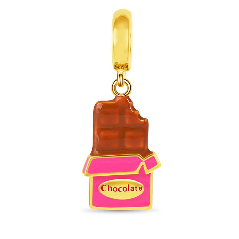 European Style Hanging Sweet Gift Pendant Necklace 925 Sterling Silver Chocolate Dangle Charms For Bracelet Making, Sliver/blue/pink/rose/gold
European Style Hanging Sweet Gift Pendant Necklace 925 Sterling Silver Chocolate Dangle Charms For Bracelet Making, Sliver/blue/pink/rose/gold