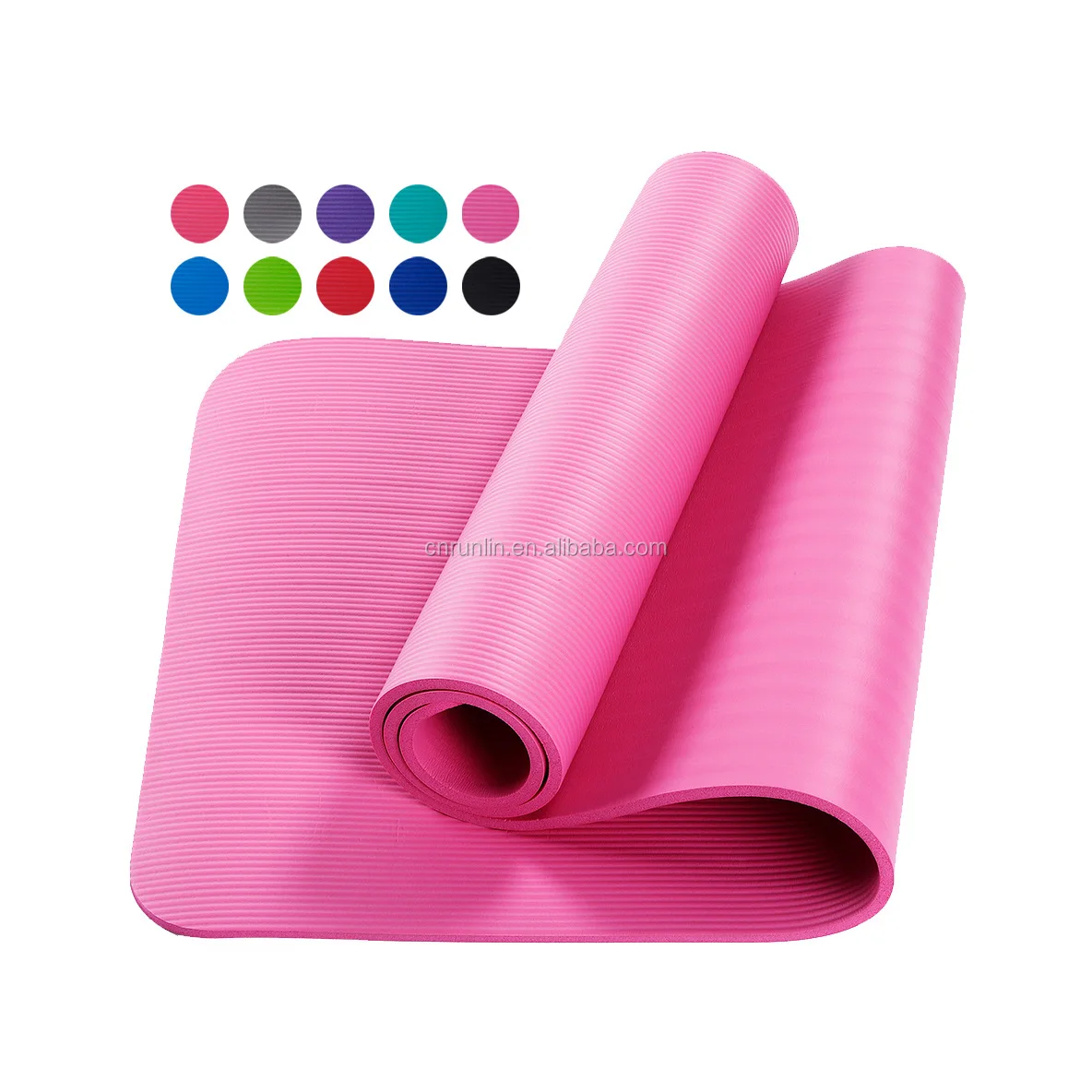 Yoga-im Freien Mat Solider Color Anti Tear-Antibeleg 183*61*1CM Turnhalle Pilates NBR 14