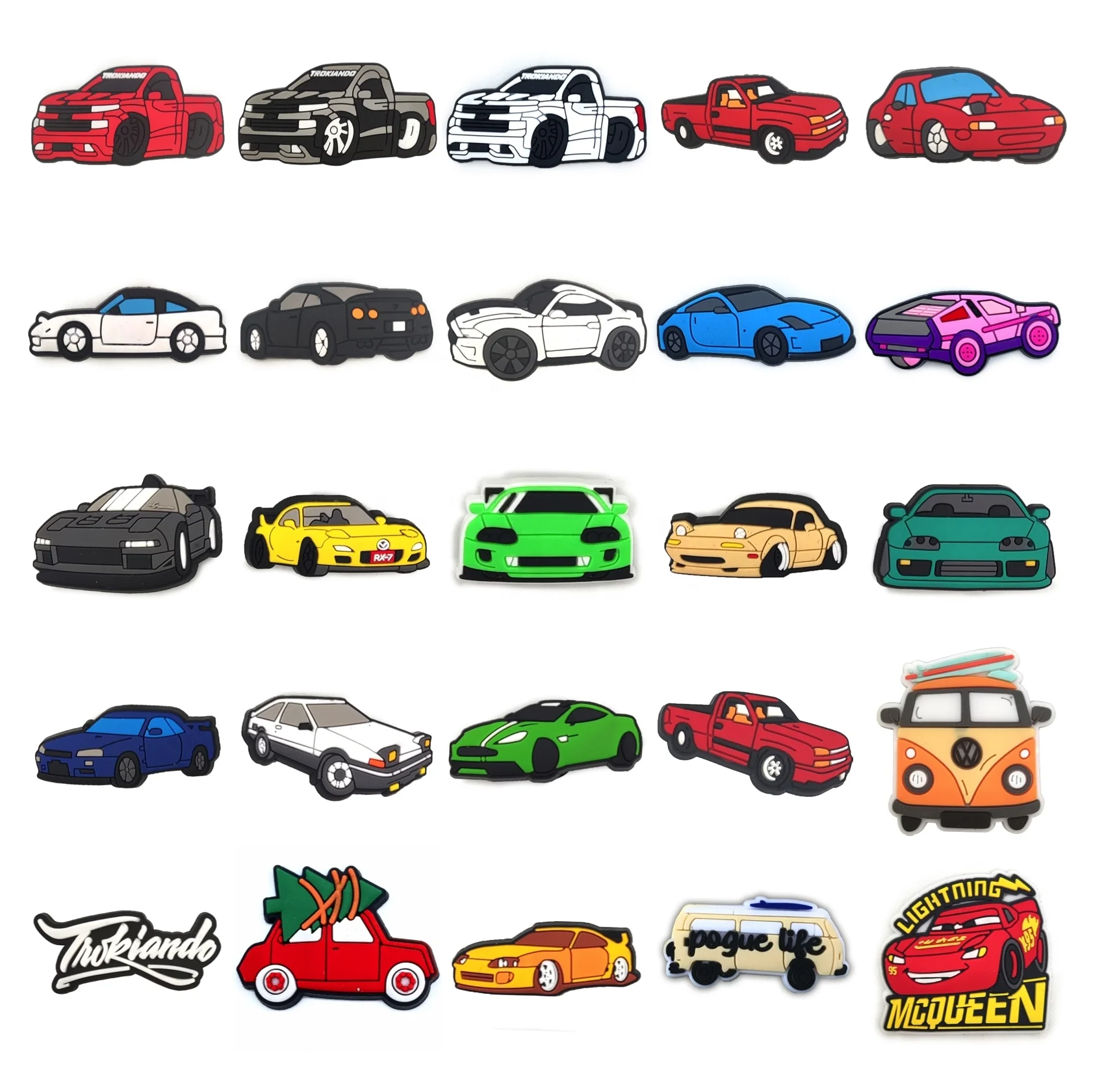 New Custom Pickup Trucks Small Car PVC shoe charms Shoe Decorations for Croc DIY charms
New Custom Pickup Trucks Small Car PVC shoe charms Shoe Decorations for Croc DIY charms