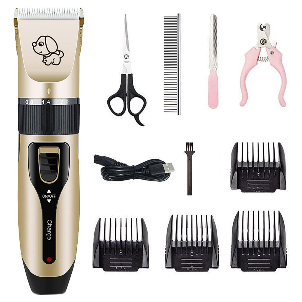 USB Rechargeable Electrical Pet Hair Remover Cutter Grooming Cat Dog Hair Trimmer Machine Sets, Black
USB Rechargeable Electrical Pet Hair Remover Cutter Grooming Cat Dog Hair Trimmer Machine Sets, Black