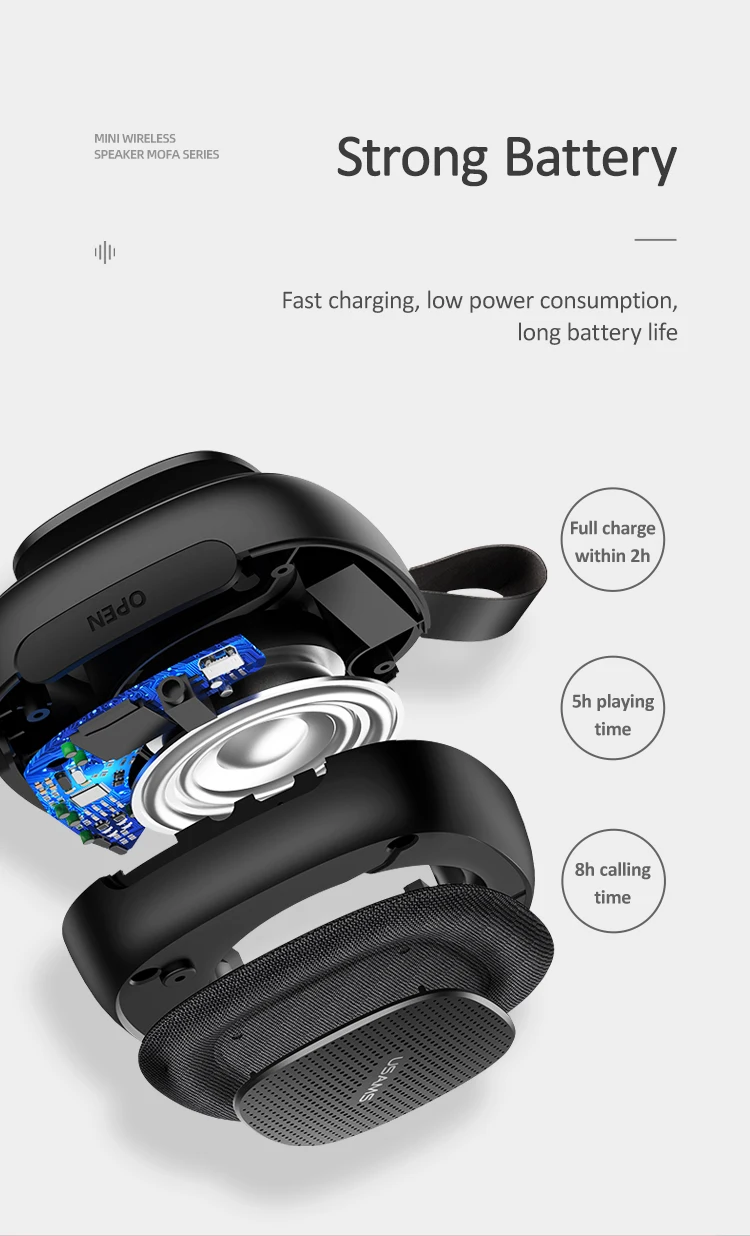 Usams High quality Mofa Series Hands-free Wireless Mini AUX Speaker - ANKUX.COM