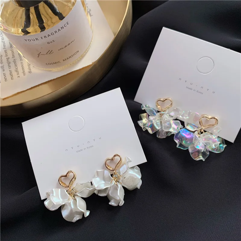 JUHU 2021 Summer ins shell transparent jewelry cute flower acrylic earring lovely sweet french petals resin earrings for girl, Gold
JUHU 2021 Summer ins shell transparent jewelry cute flower acrylic earring lovely sweet french petals resin earrings for girl, Gold