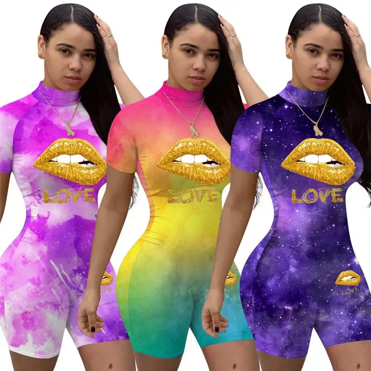 Latest Design Lady One Piece Rompers Tie Dye Sexy Bodycon Clothing Summer Short Women Jumpsuits, Picture
Latest Design Lady One Piece Rompers Tie Dye Sexy Bodycon Clothing Summer Short Women Jumpsuits, Picture