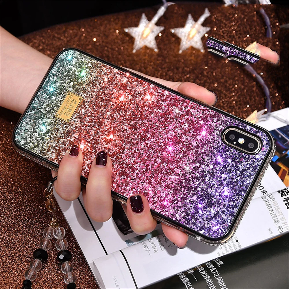 Gradient Glitter Premium Rhinestone Case Luxury Designer Women Defender Phone Case for Phone 12 11 Pro Xr Xs Max 7 8 Plus
Gradient Glitter Premium Rhinestone Case Luxury Designer Women Defender Phone Case for Phone 12 11 Pro Xr Xs Max 7 8 Plus