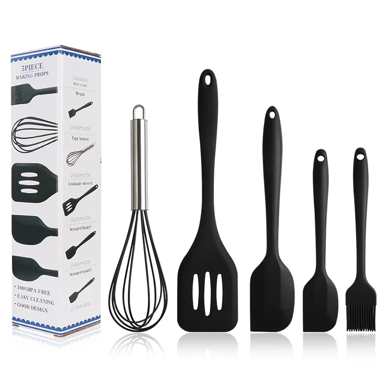 2021 Hot Sale 5pcs Silicone Kitchen Utensil Set Baking Tools Set Silicone Kitchenware
2021 Hot Sale 5pcs Silicone Kitchen Utensil Set Baking Tools Set Silicone Kitchenware