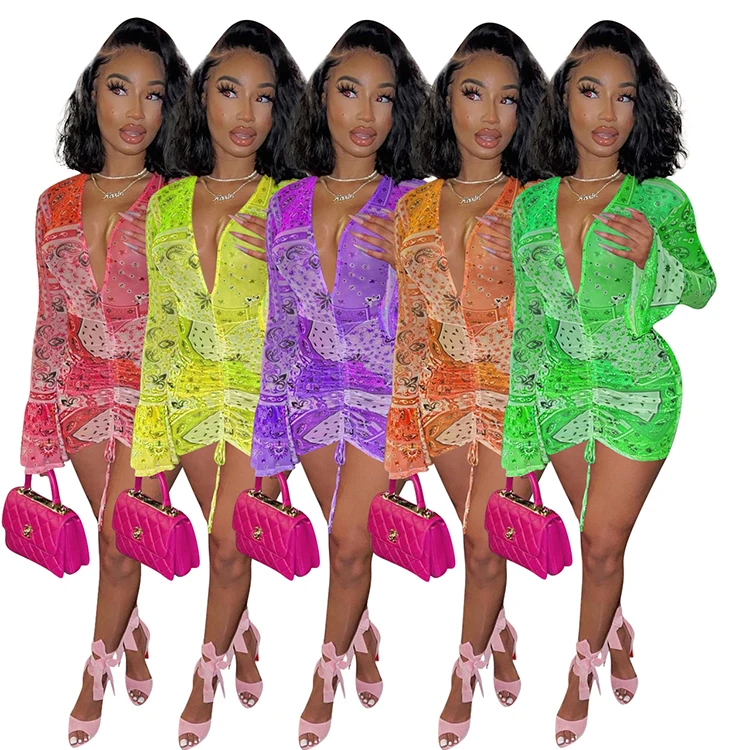 Trending 2021 Summer Sexy Mini Dress V Neck Lace Up Dress Women Clothing Long Sleeve Drape Tulle Skirt Women, Red, yellow, orange, purple, green
Trending 2021 Summer Sexy Mini Dress V Neck Lace Up Dress Women Clothing Long Sleeve Drape Tulle Skirt Women, Red, yellow, orange, purple, green