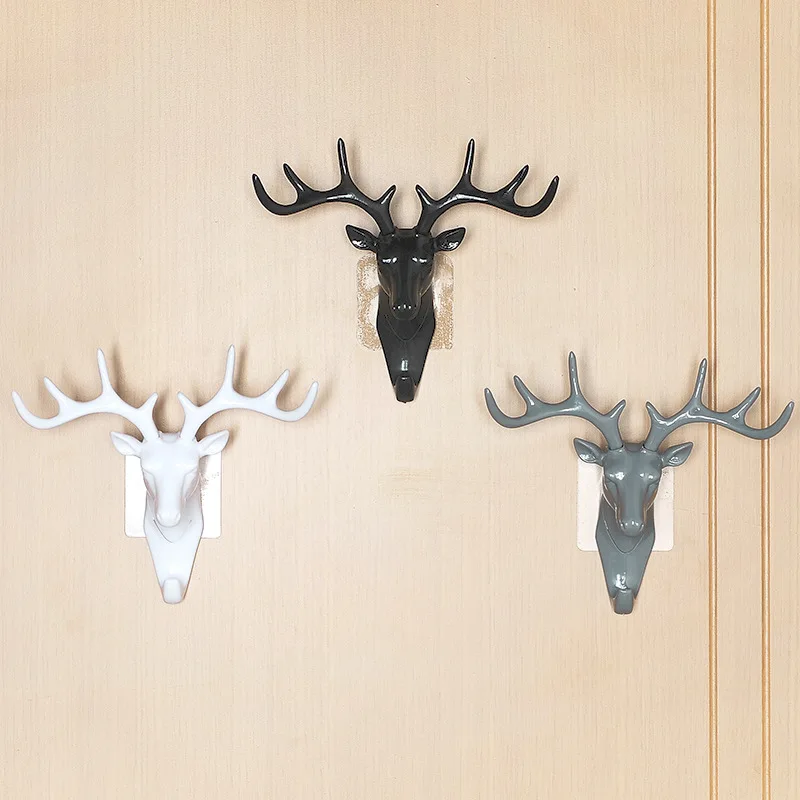 American Antler Decorative Hook Self-adhesive Non-perforated Wall Shelf Wall Hanging Seamless Key Sticky Hook
American Antler Decorative Hook Self-adhesive Non-perforated Wall Shelf Wall Hanging Seamless Key Sticky Hook