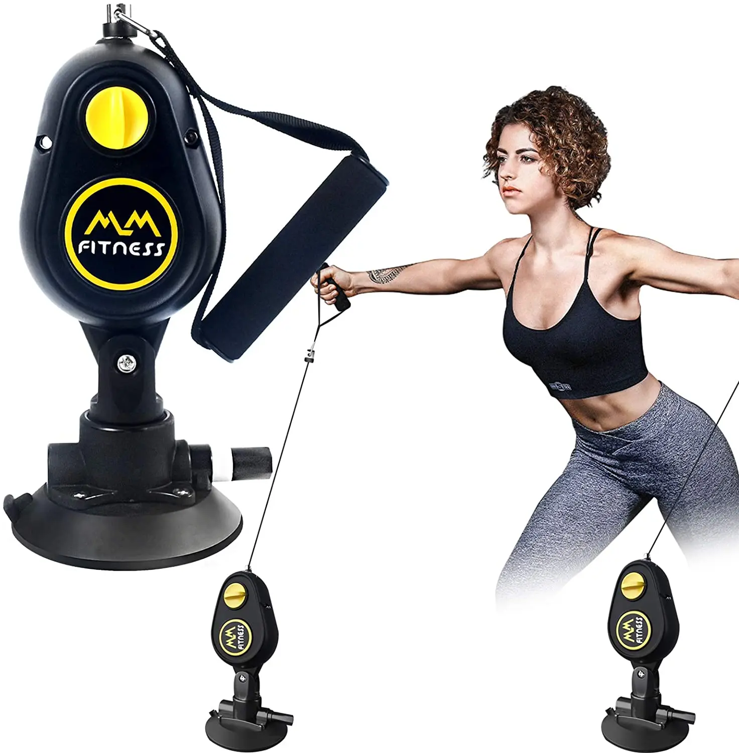 China Manufacture Adjustable Fitness Rope Trainer Wall Pulley, Factory Price Strength Elastic Handle Rope Training Equipment, Black
China Manufacture Adjustable Fitness Rope Trainer Wall Pulley, Factory Price Strength Elastic Handle Rope Training Equipment, Black