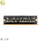 Metal Round Customize Metal Tags High Grade Round Brand Name Tag Customized Souvenir Metal Clothing Logo For Sale
