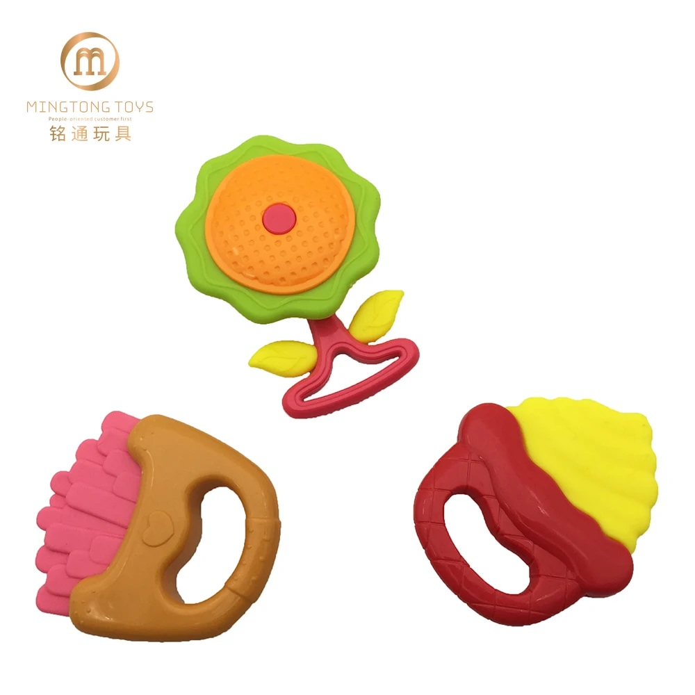 children enlightenment squeaky safe plastic colorful hand bells
