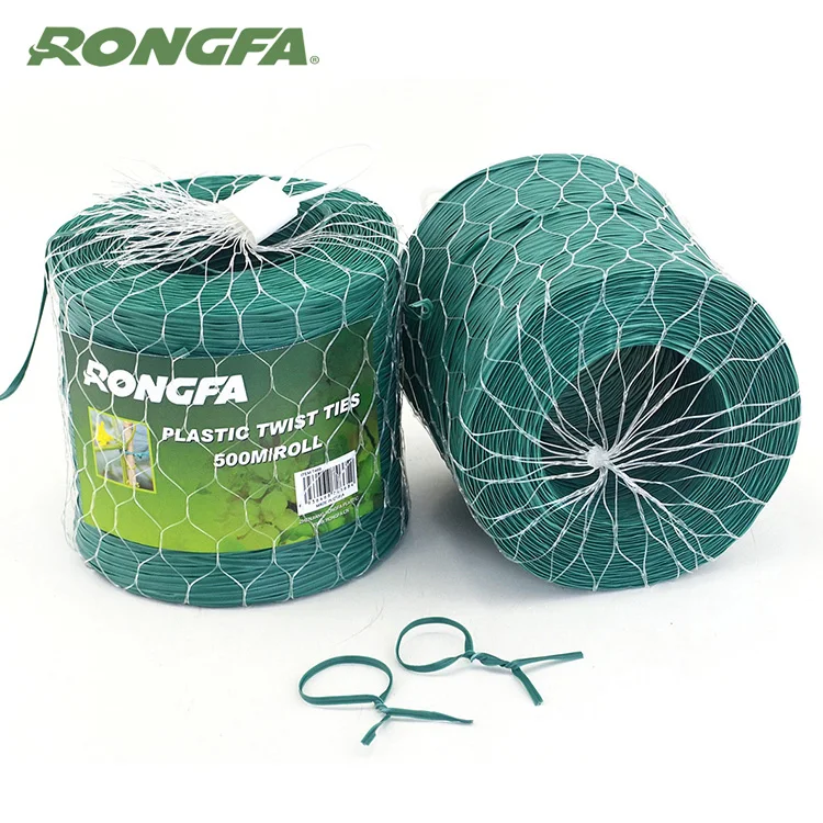 Biodegradable 500 meters plant plastic twist ties plastic coiled bind ties for garden, Green or any colors as customers need
Biodegradable 500 meters plant plastic twist ties plastic coiled bind ties for garden, Green or any colors as customers need