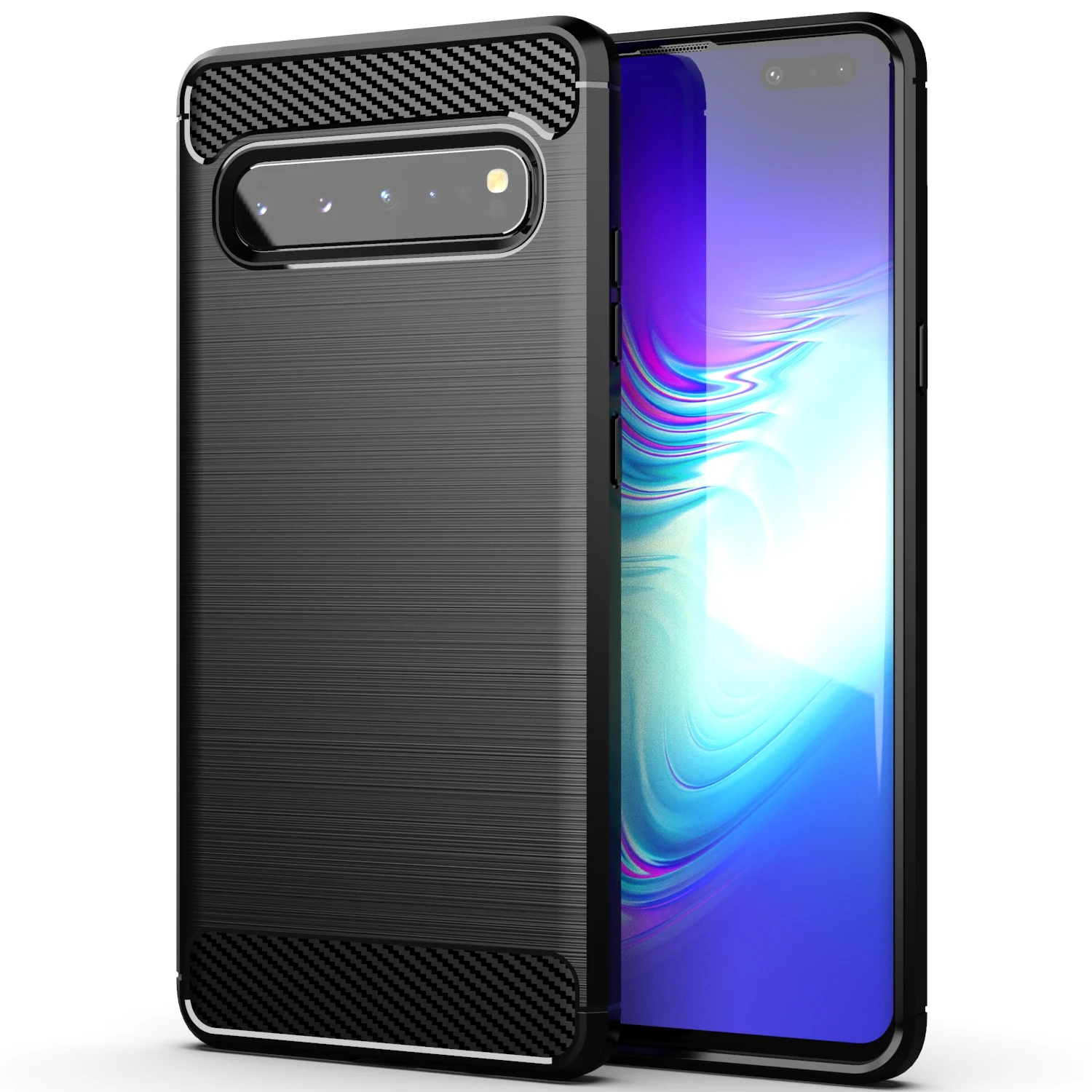 Real Fiber carbon Soft TPU Waterproof Phone Bag Factory Wholesale mobile phone back cover For Samsung Galaxy S10 5G case, 4 colors
Real Fiber carbon Soft TPU Waterproof Phone Bag Factory Wholesale mobile phone back cover For Samsung Galaxy S10 5G case, 4 colors