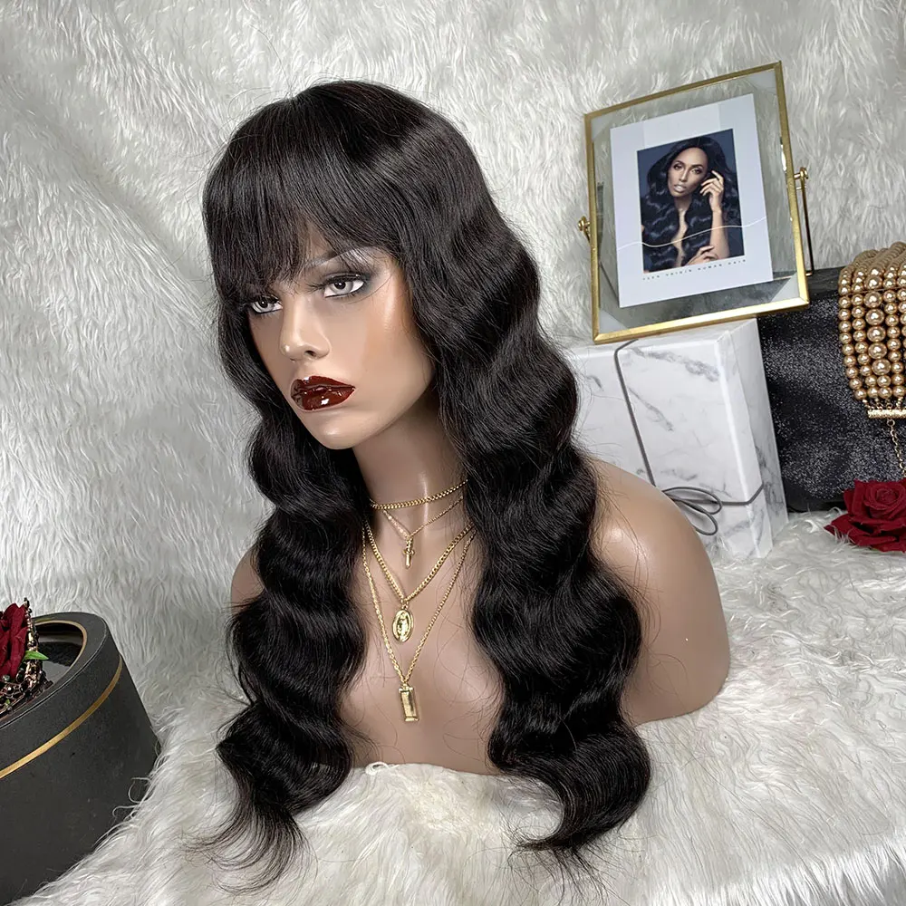 Highlight Natural Ombre Human Hair Wigs Lace Front Wig For Women Body wave Wig with Bangs 16 inch Factory
Highlight Natural Ombre Human Hair Wigs Lace Front Wig For Women Body wave Wig with Bangs 16 inch Factory