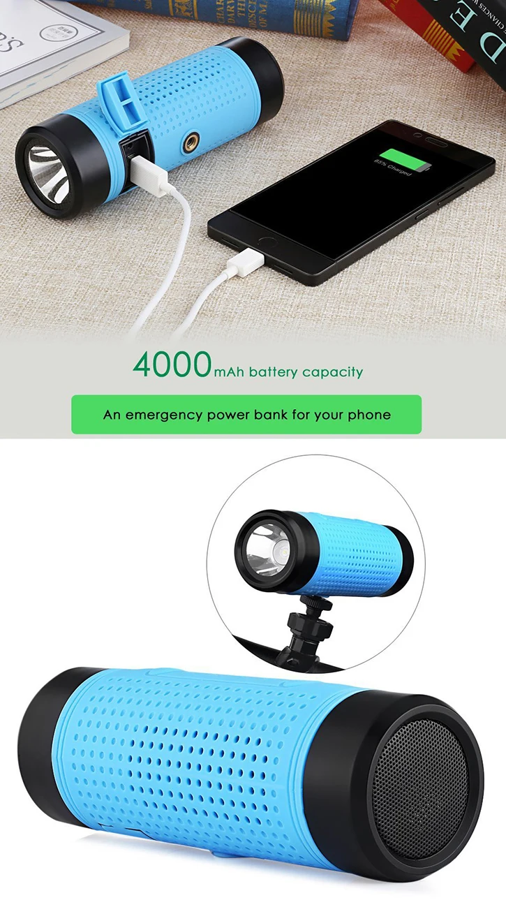 BSP-236B Active Waterproof horn outdoor column speaker amplifier portable speaker for mountain bike power bank charger - ANKUX.COM