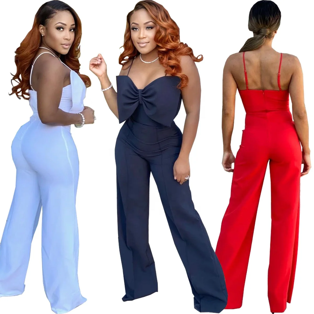 LW fashion women clothing solid bow tied zipper slim fitted one piece strapless wide pants fall rompers jumpsuit women 2020 sexy, Picture color
LW fashion women clothing solid bow tied zipper slim fitted one piece strapless wide pants fall rompers jumpsuit women 2020 sexy, Picture color