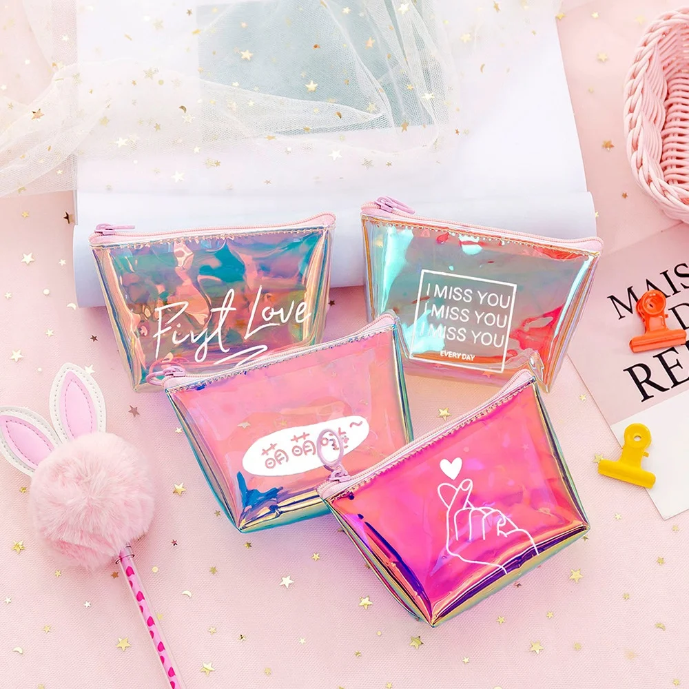 2020 Fashion Cute Girls PVC Coin Purse With Zipper Mini Storage Candy Custom PVC Laser Wallet
2020 Fashion Cute Girls PVC Coin Purse With Zipper Mini Storage Candy Custom PVC Laser Wallet