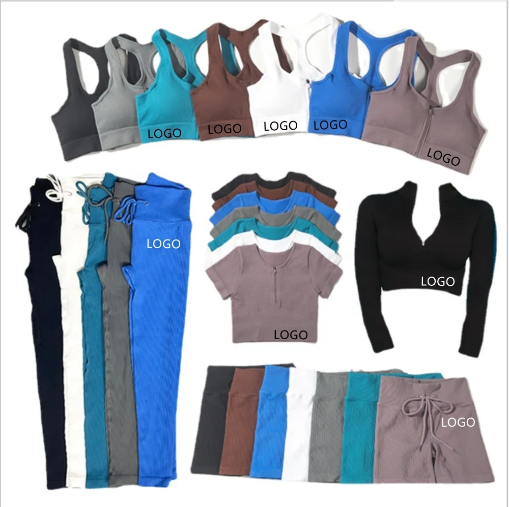 sportswear ladies 2 piece set activia pcs zipper seamless tank top biker shorts women seamless ribbed yoga shorts legging set
sportswear ladies 2 piece set activia pcs zipper seamless tank top biker shorts women seamless ribbed yoga shorts legging set