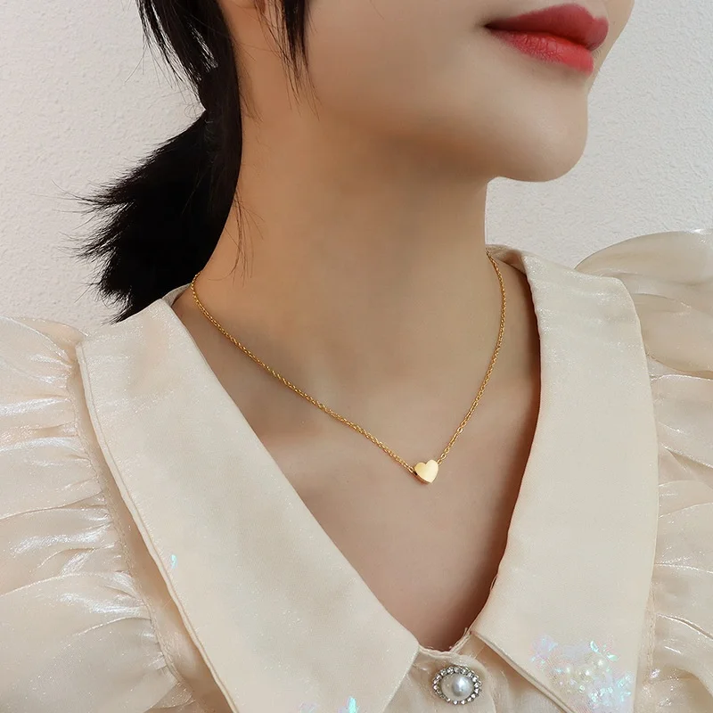 Korea style stainless steel 18k gold chocker love heart Chain necklace jewellery, Gold/rose gold
Korea style stainless steel 18k gold chocker love heart Chain necklace jewellery, Gold/rose gold