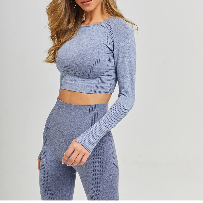 Custom Womens Seamless Sports Wear Long sleeve Crop top seamless leggings set, Purple.blue.pink.grey.wine
Custom Womens Seamless Sports Wear Long sleeve Crop top seamless leggings set, Purple.blue.pink.grey.wine