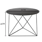 Nordic post-modern minimalist wrought iron small round several creative simple small small table