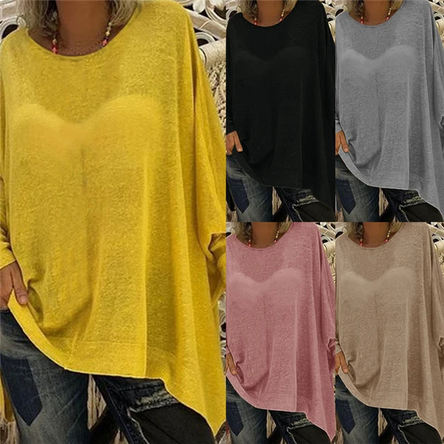 2021 Hot Style Women's Solid Color Loose Round Neck Long Sleeve Top T-shirt, Picture color
2021 Hot Style Women's Solid Color Loose Round Neck Long Sleeve Top T-shirt, Picture color