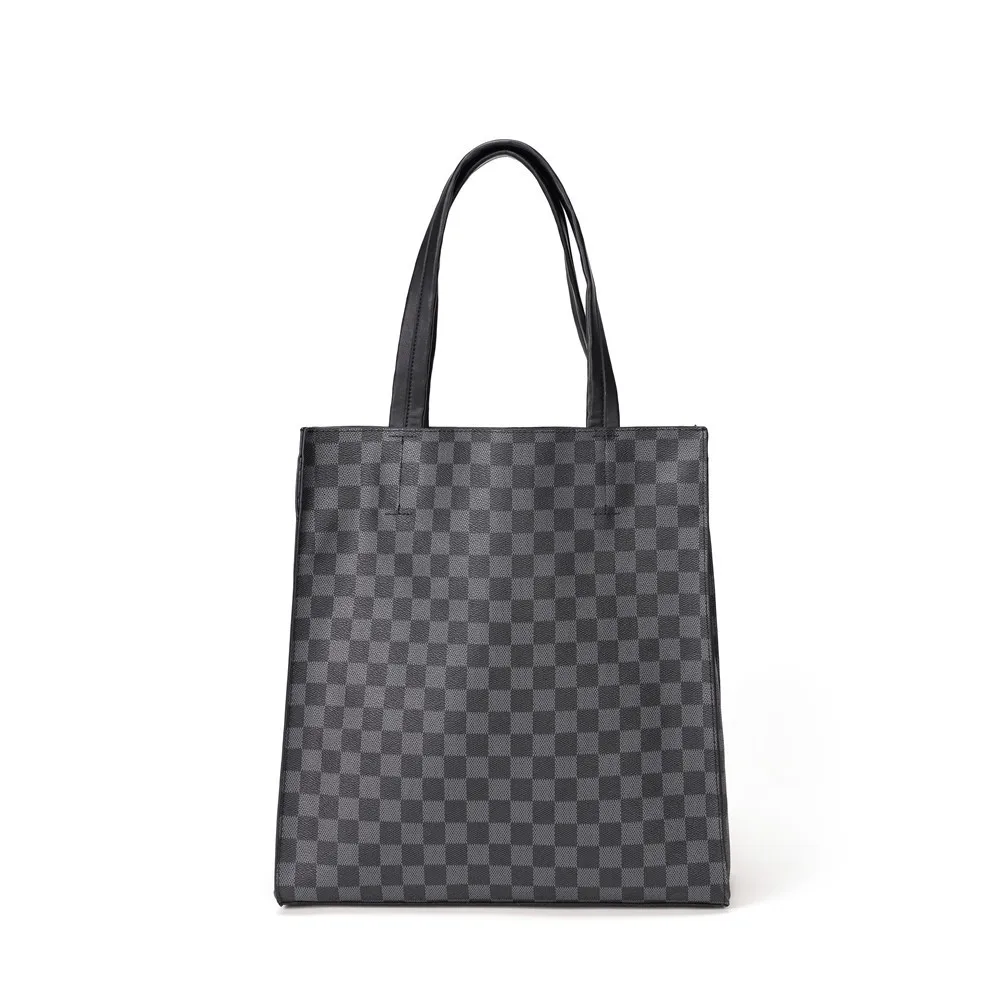 Zipper Organizer Insert Bag Women Men Pu Tote Bag Beautiful Plaid Leather Handle Office Business Handbag, Dark grey
Zipper Organizer Insert Bag Women Men Pu Tote Bag Beautiful Plaid Leather Handle Office Business Handbag, Dark grey