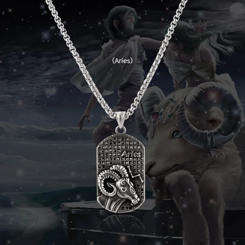 Men Stainless Steel 12 zodiac with diamond Wholesale Fashion Jewelry zodiac pendant Necklace
Men Stainless Steel 12 zodiac with diamond Wholesale Fashion Jewelry zodiac pendant Necklace