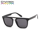 100% UV protection black frame custom polarized lens unisex sunglasses