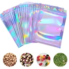 Pouch Plastic Packaging Plastic Packaging Bag Glossy Shiny Foil Resealable Zip Lock Pouch Plastic Packaging Bag