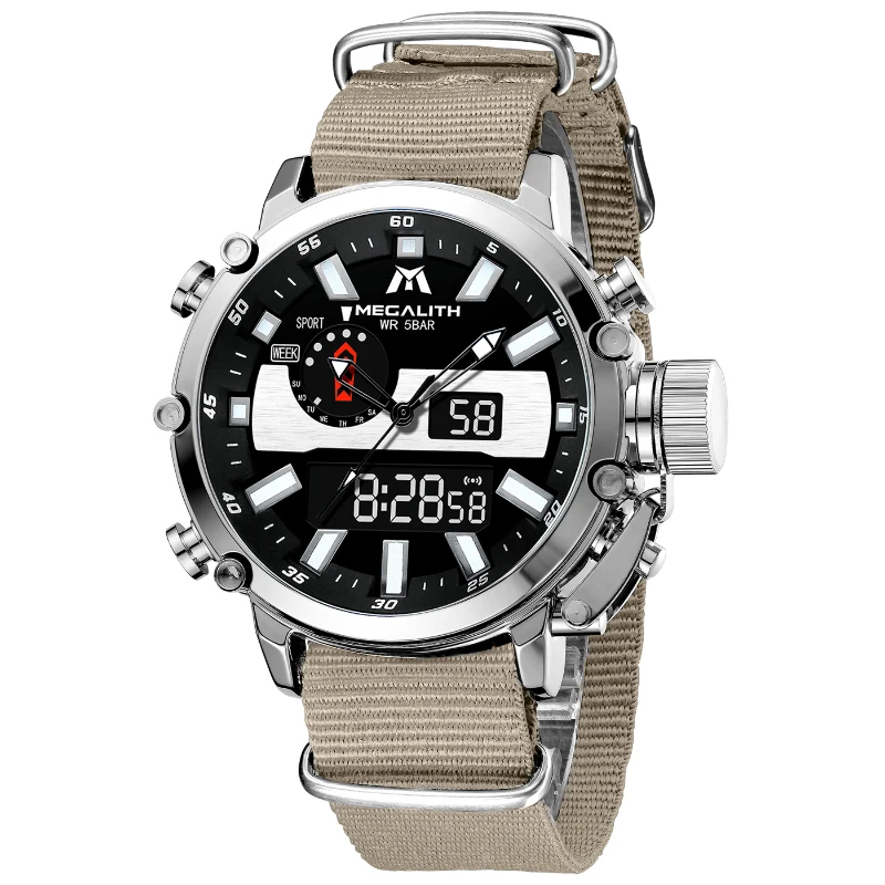 Fashion Megalith Brand Waterproof Business Keep Moving Wrist Nylon Band Quartz Watch
Fashion Megalith Brand Waterproof Business Keep Moving Wrist Nylon Band Quartz Watch