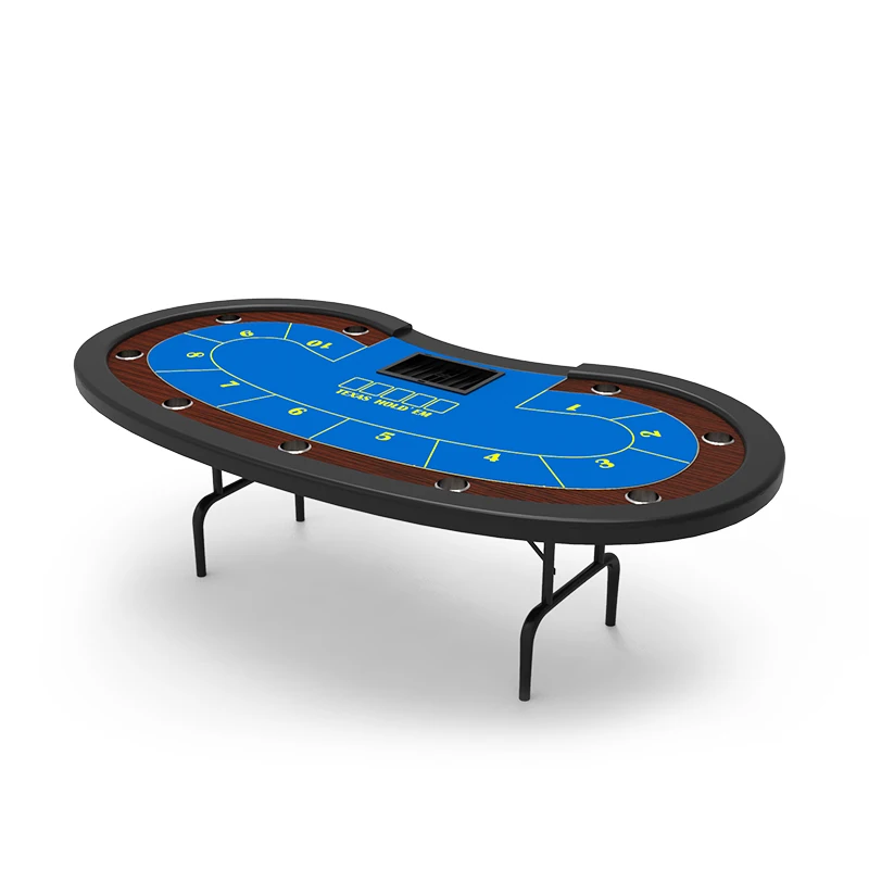 

YH High Quality Poker Table Tops Texas Simple Folding Wooden Card Tables