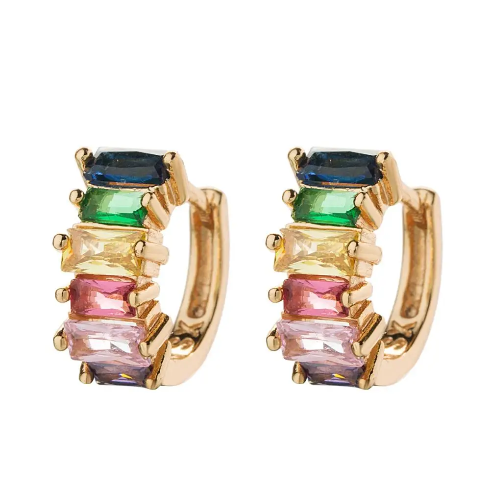 C&J 2020 New Arrival Fashion 18K Real Gold Plated Geometric Small C Rainbow Cubic Zircon Earrings For Girls
C&J 2020 New Arrival Fashion 18K Real Gold Plated Geometric Small C Rainbow Cubic Zircon Earrings For Girls