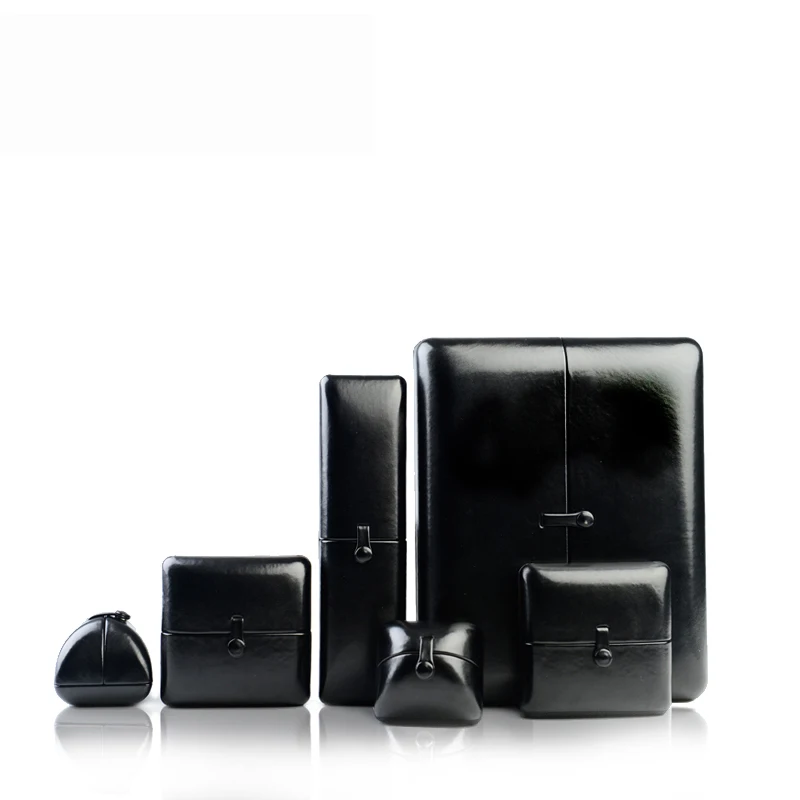 New Black Glossy PU Leather Velvet Jewelry Box Double Door Pendant Bangle Gift Jewelry Packaging Boxes Organizated
New Black Glossy PU Leather Velvet Jewelry Box Double Door Pendant Bangle Gift Jewelry Packaging Boxes Organizated
