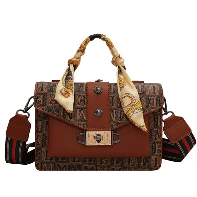 Retro brand female bag 2021 new fashion handbag silk scarf lady bag printing one-shoulder messenger bag, White,brown,coffee
Retro brand female bag 2021 new fashion handbag silk scarf lady bag printing one-shoulder messenger bag, White,brown,coffee