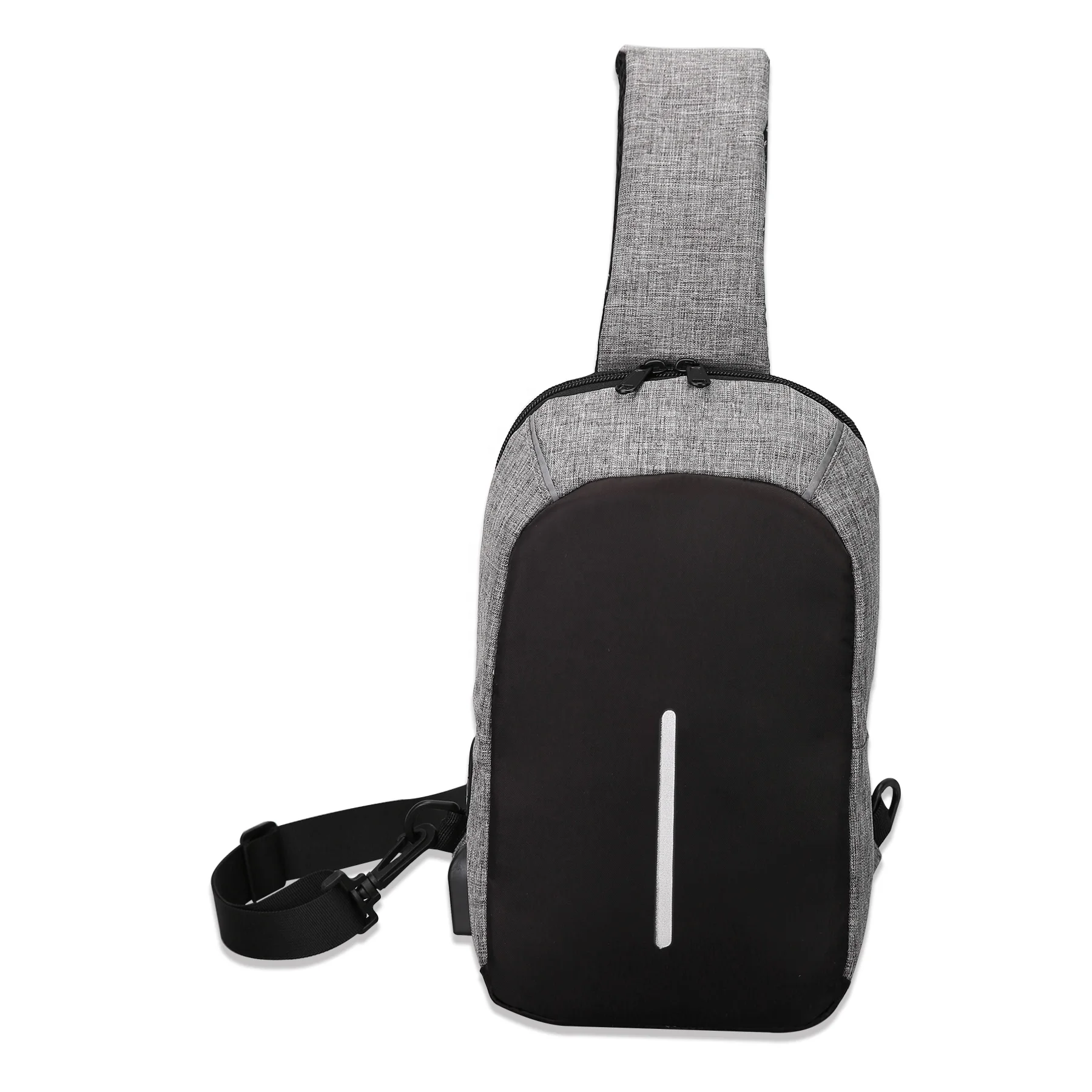 2020 Hot Sale Outdoor Waterproof Zipper Pocket Crossbody Reflective Sling Bag with USB Charging Port
2020 Hot Sale Outdoor Waterproof Zipper Pocket Crossbody Reflective Sling Bag with USB Charging Port