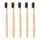 Wholesale Custom Baby Travel Biodegradable 360 Charcoal Eco Hotel Friendly Cheap Wooden Bamboo Toothbrush