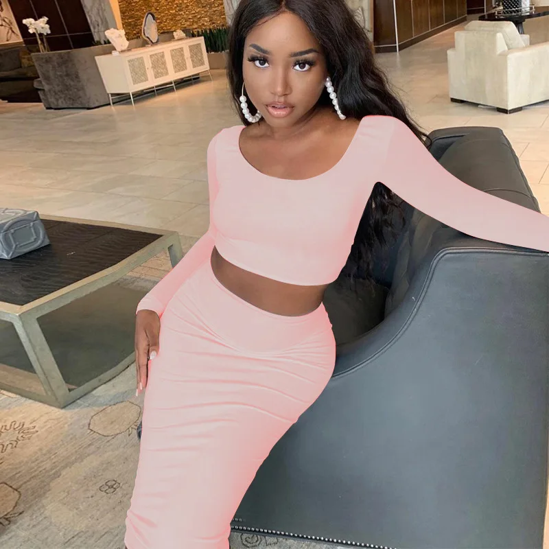 2021 New Designs Fashion 2 Piece Women's Clothes Cropped Top Casual Women Sexy Dress
2021 New Designs Fashion 2 Piece Women's Clothes Cropped Top Casual Women Sexy Dress