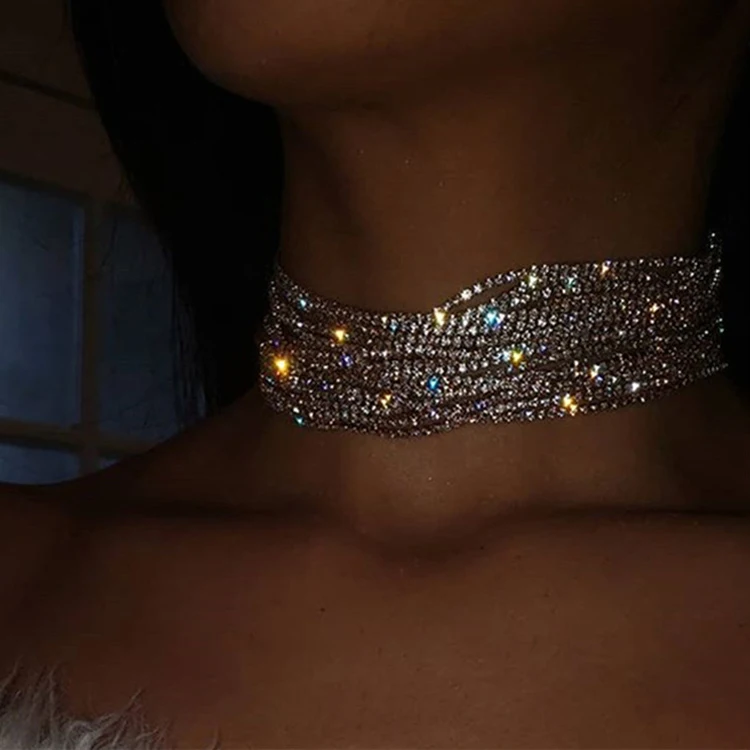 Wholesale Luxury Women's Multi-layer Rhinestone Necklace New Texture Luxury Clavicle Chain, Picture
Wholesale Luxury Women's Multi-layer Rhinestone Necklace New Texture Luxury Clavicle Chain, Picture