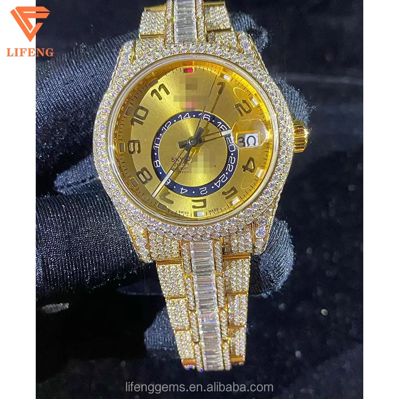 Ready to ship Luxury Fashion Iced Out Bling Bling Dial hip hop mechanical Watch Moissanite vvs diamond watch
Ready to ship Luxury Fashion Iced Out Bling Bling Dial hip hop mechanical Watch Moissanite vvs diamond watch