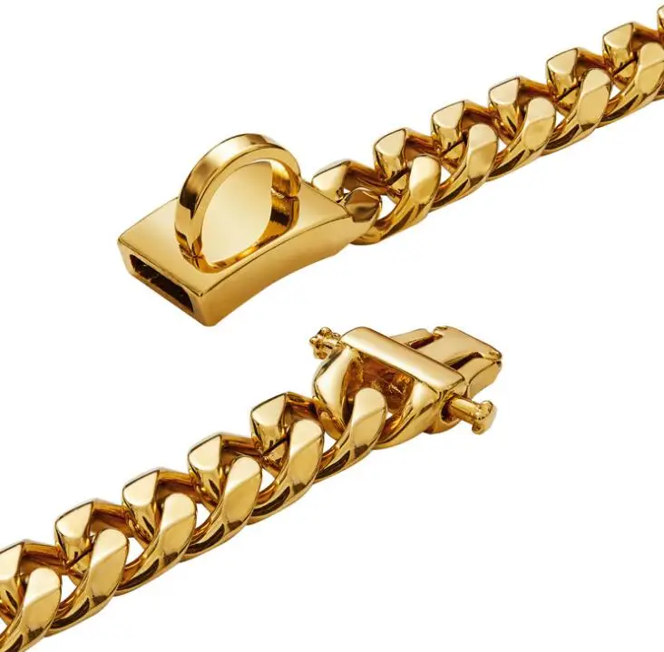 15mm gold dog chain titanium steel stainless steel six-sided grinding chain pet dog stainless steel chain
15mm gold dog chain titanium steel stainless steel six-sided grinding chain pet dog stainless steel chain