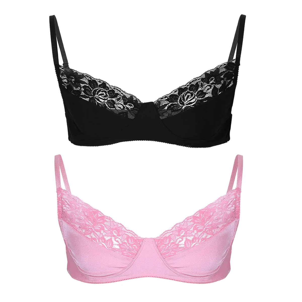 Men Sissy Lingerie Bralette Smooth Fabric and Lace Wire-free Bra Top with Adjustable Shoulder Straps Sissy Bar Sissy Lingerie, Pink /black
Men Sissy Lingerie Bralette Smooth Fabric and Lace Wire-free Bra Top with Adjustable Shoulder Straps Sissy Bar Sissy Lingerie, Pink /black
