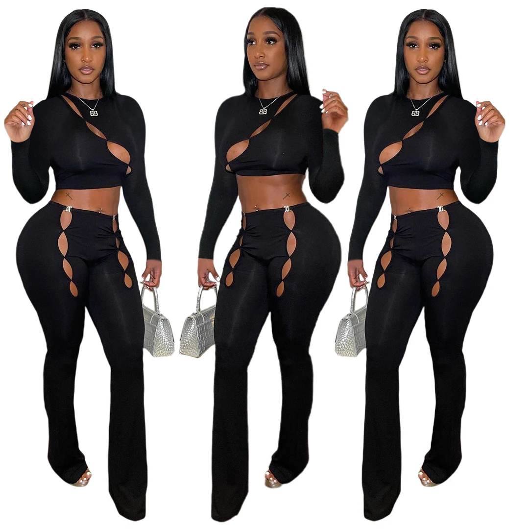 In Stock Hollow Out High Quality Clothing Sexy With Buckleoutfits 2021 Temperament Winter Women Two Piece Set For Ladies
In Stock Hollow Out High Quality Clothing Sexy With Buckleoutfits 2021 Temperament Winter Women Two Piece Set For Ladies