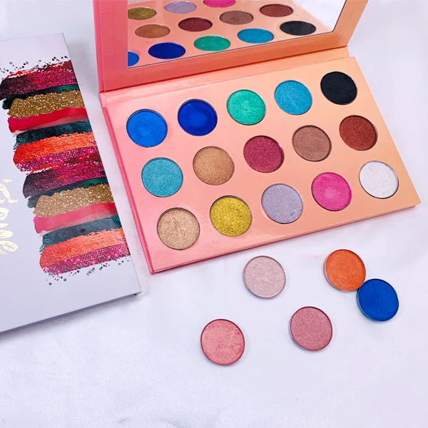 High Pigment 18 Color Matte Plus Glitter Eyeshadow DIY Cardboard Nice Color Eyes Makeup Palette, Any color can be customized
High Pigment 18 Color Matte Plus Glitter Eyeshadow DIY Cardboard Nice Color Eyes Makeup Palette, Any color can be customized