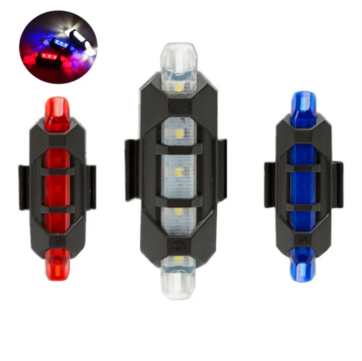 Portable Rechargeable Led Usb Cycling Bike Light Tail Light Rear Bicycle Light, White, blue, red
Portable Rechargeable Led Usb Cycling Bike Light Tail Light Rear Bicycle Light, White, blue, red