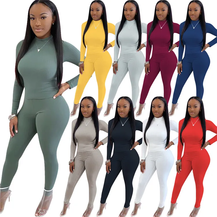 2020 Ladies 2 Pcs Multicolor Long Sleeve Skinny Yoga Sweatsuit Sexy Plus Size Autumn Women Two Piece Set
2020 Ladies 2 Pcs Multicolor Long Sleeve Skinny Yoga Sweatsuit Sexy Plus Size Autumn Women Two Piece Set
